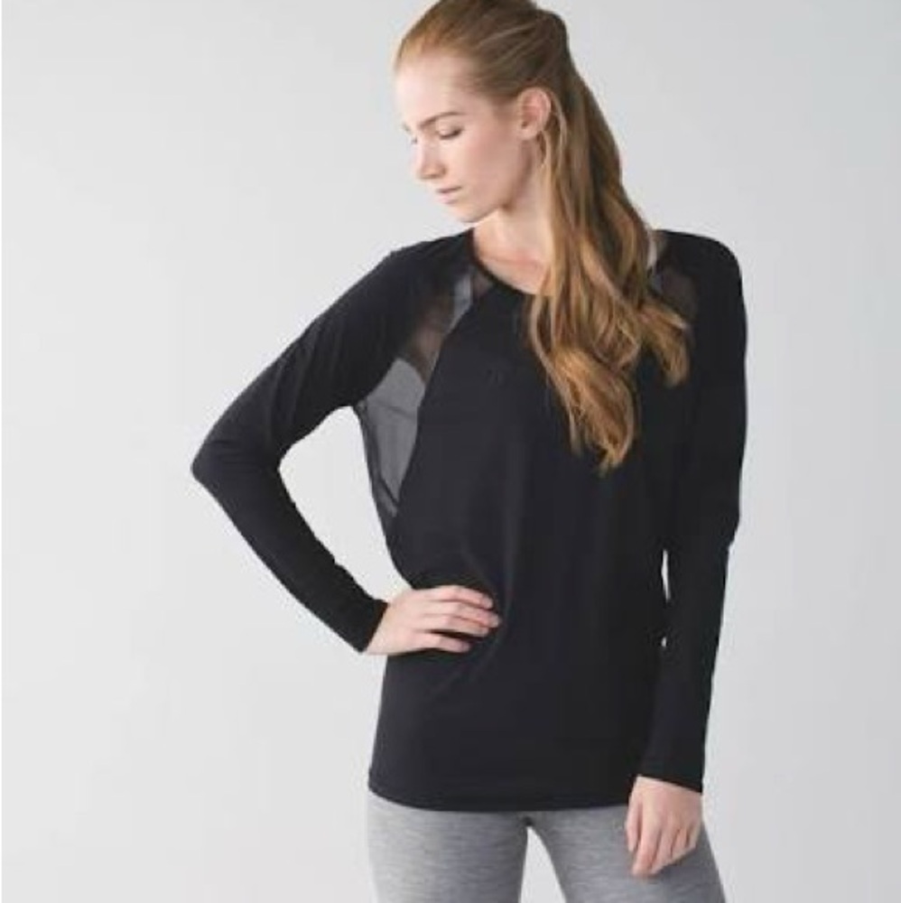 Lululemon If You’re Lucky LS Tee Size 2 Black NWT - Picture 6 of 9